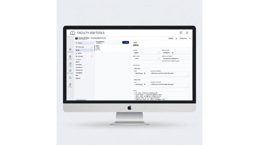 Academic Job Application Tracker Spreadsheet Template